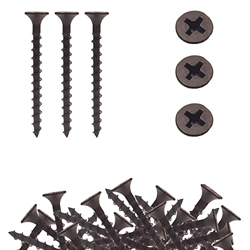 Schrauben für Rigips Gipskarton, Selbstschneidend Gipsplatten Schrauben, Trockenbau Schrauben, Holzschraube für Gipskartonplatten 3,5 x 16 mm, 200 Stück von LumenTEC