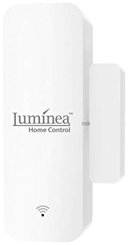 Luminea Home Control Türkontakt: WLAN-Tür- und Fensteralarm mit weltweitem App-Zugriff, Sprachsteuerung (WLAN Türkontakt, Türsensor WLAN, Fensterüberwachung) von Luminea