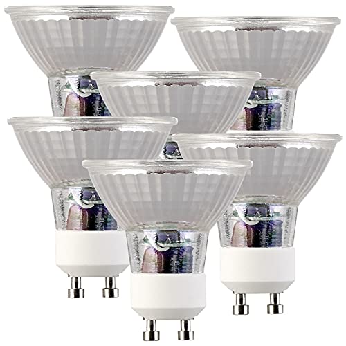 Luminea LED Lampe GU10: 6er-Set LED-Glas-Spots, GU10, 3W (ersetzt 25W), 250lm, tageslichtweiß (LED-Leuchtmittel GU10 kaltweiß, GU10 LED-Strahler, Glühbirnen) von Luminea