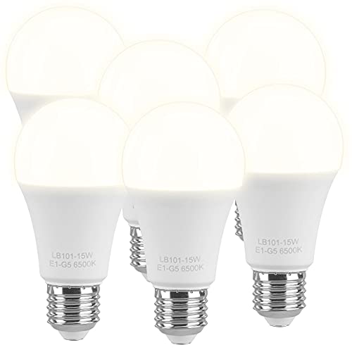 Luminea Glühlampe: 6er-Set High-Power-LED-Lampen, E27, 11 Watt, 3000 K, E, warmweiß (LED-Lampen Tropfenform E27, LED-Leuchte E27 warmweiss, Deckenleuchte) von Luminea