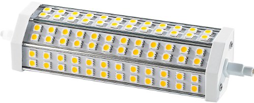 Luminea LED Halogenstab: LED-SMD-Lampe m. 72 High-Power-LEDs R7S 189mm, 6000 K,1400lm (LED Röhrenlampe, LED Leuchtmittel R7S, Unterbauleuchten) von Luminea