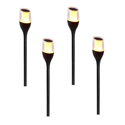 Lumisky 4 x Solarfackeln mit Flammeneffekt, LED, warmweiß, 4 x Farely, Höhe 64,5 cm von Lumisky