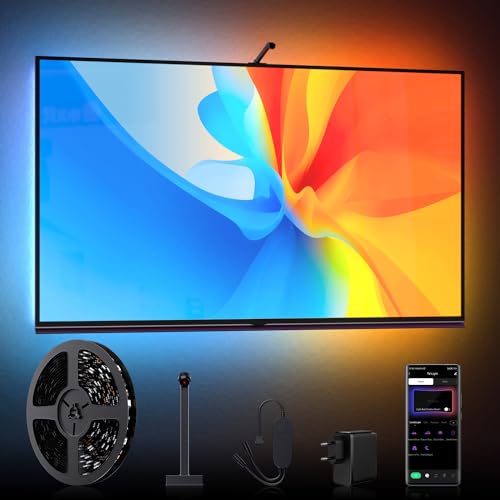 Lumtang TV 3M LED Hintergrundbeleuchtung, TV Hintergrundbeleuchtung Color picking device für 40-55 Zoll TV und PC, Bluetooth App-Steuerung von Lumtang