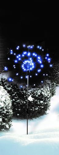 Luna24 simply great ideas... Gartenstecker Feuerwerk weiß batteriebestrieben, incl. Timer, 90 LEDs, Beleuchtung für außen, die etwas andere Lichterkette, Gartendeko Balkon Deko wetterfest von Luna24 simply great ideas...