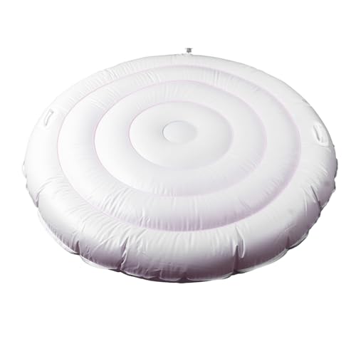 1,4 m aufblasbare Whirlpool-Abdeckung, energiesparender Deckel, isoliert mit Griff für den Außenbereich, rund, tragbar, faltbar, schützende Regenüberlaufabdeckung für die meisten Whirlpool-Modelle von Luocute