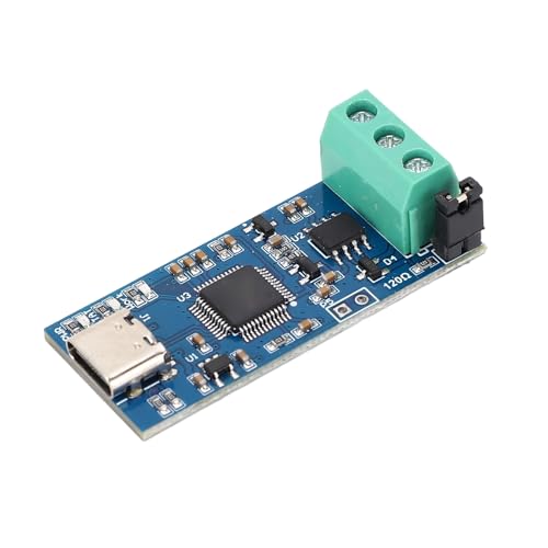 USB-zu-CAN-Adapter-Konverter, STM32G4 170 MHz CAN-Bus-Analysator mit LED-Anzeige, Unterstützung für CAN2.0A CAN2.0B CANFD-Protokoll, 5-V-Typ-C-Netzteil, Kompaktes Design von Luocute