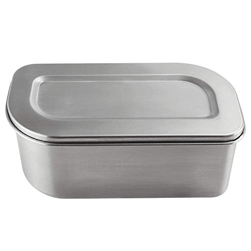 Lurch 240938 Lunchbox/Salatdose (1200ml) aus Edelstahl von Lurch