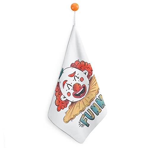 Lurnise Handtuch Niedlicher Clown Handtücher Geschirrtuch Lanyard Design Für Badezimmer Küche Sport von Lurnise