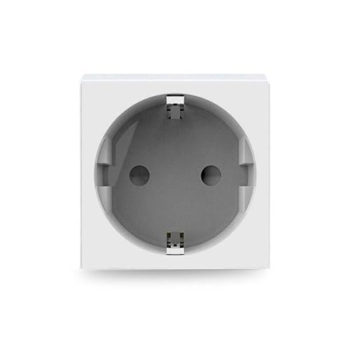 Livolo Module halbe und ganze Einsätze für Bodentanks Tischtanks Wandsteckdosen Einbau Steckdose, USB, TV, Sat, Netzwerkdose, etc (Einsatz Steckdose VDE LG-C1EU-11 Weiß) von Luxus-Time