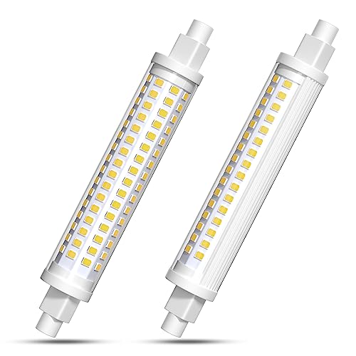 Luxvista 15W R7S 118mm LED-Glühbirne, Äquivalent zu 150W R7S Halogenlampe, Naturweiß 4000K superhell 300° Abstrahlwinkel, nicht dimmbare Doppelseitige lineare Glühbirne (2 Stück) von Luxvista