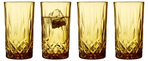 Lyngby Glas Sorrento Highball 38 cl 4 Stck. Amber von Lyngby Glas