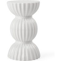 Lyngby Porcelæn - Lyngby Tura Kerzenständer, H 14 cm, weiß von Lyngby Porcelæn