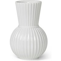 Lyngby Porcelæn - Lyngby Tura Vase, H 18 cm, weiß von Lyngby Porcelæn