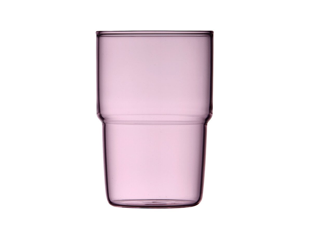 Lyngby Glas Trinkglas 2er-Set Torino pink von Lyngby Glas