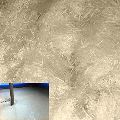 1 Liter Glasfasern Fasern Bewehrung für Mörtel-Beton-Estrich, Spachtelmasse 6mm von M+T POLYESTER