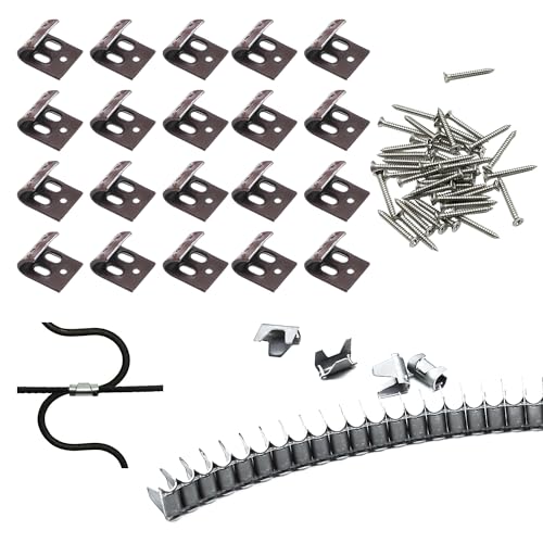 MABAHON 20 Pcs Sofa Feder Clips Kit mit 60 Nägel, Federklammen Sofa Feder Reparatur Ersatz Set für Sitzgelegenheiten in Stuhl, Sofa, Möbel, Couch, Automotiv, Hardware, Innendekoration von MABAHON