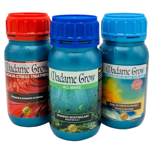 Madame Grow - Natürlicher Dünger für kräftiges Wachstum - Vollständige Ernährung für alle Arten von Samen - 3 x 250ml von MADAME GROW