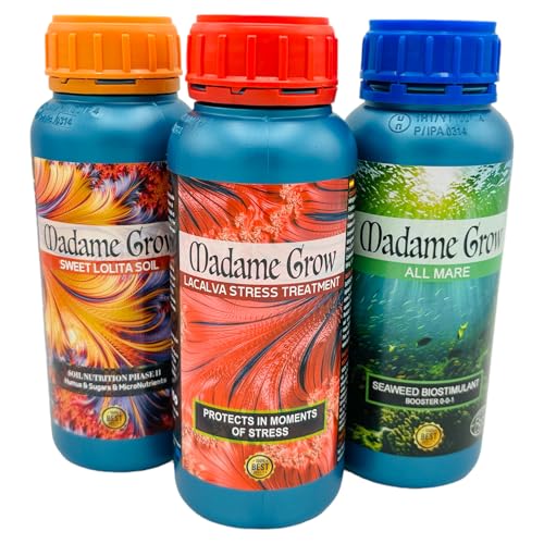 Madame Grow - Premium Dünger für Wachstum und Blüte - Ideal für alle Arten von Samen - 3 x 500ml von MADAME GROW
