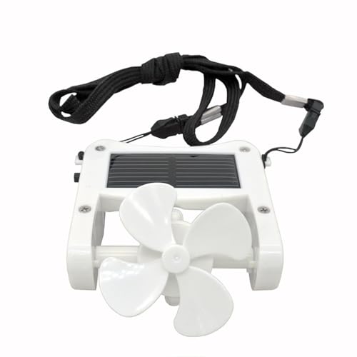 MAGICLULU Mini-solarventilator Usb-clip-lüfter Camping-lüfter Reise-mini-fan Taschen-mini-fan Solar-lüfterkappe Usb-lüfter Mini- Schreibtisch Hutclip Weiß Kind von MAGICLULU