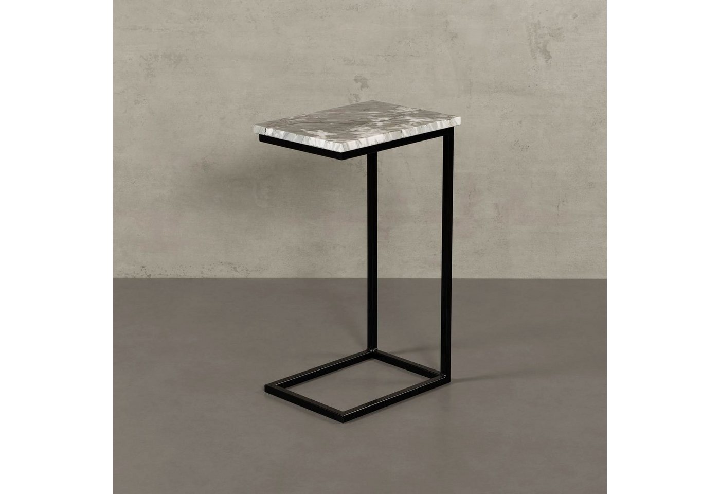 MAGNA Atelier Couchtisch STOCKHOLM mit Marmor Tischplatte, Beistelltisch, Naturstein, nachhaltig, Unikat, 40x30x68cm von MAGNA Atelier