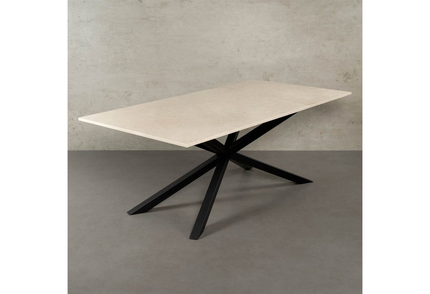 MAGNA Atelier Esstisch SPIDER mit Marmor Tischplatte, Dining Table, Küchentisch, Naturstein, 200x100cm - 160x80cm von MAGNA Atelier