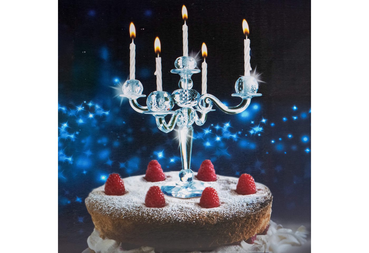 MAGS Kerzenständer Kuchen Kerzenständer für 5 Kerzen Tortendekoration Kandelaber 5, Torten Kandelaber 5 Flammig von MAGS