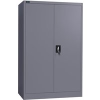 Aktenschrank / Büroschrank abschließbar 140x90x40cm in Anthrazit - Makika von MAKIKA