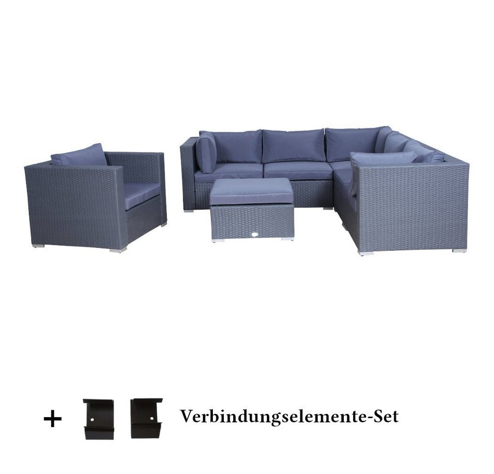 MASILY Gartenlounge-Set Poly Rattan Gartenmöbel Memphis, Gartenlounge Sitzgruppe von MASILY