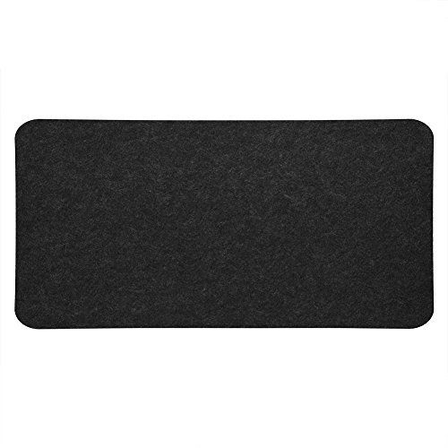 Mavis Laven Mauspads, Filze Tisch Mauspad Schreibtisch Laptopmatte, Mauspad Gaming Anti-Statik Computer PC Pads (Schwarz) von MAVIS LAVEN