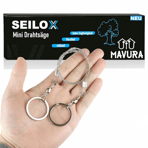 SEILOX Drahtsäge Handsäge Handkettensäge Seilsäge, Schneidedraht Holz Stahl Metall Mini Säge von MAVURA