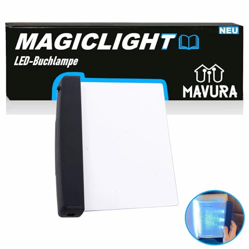 MagicLight LED Buchlampe Leseleuchte Lesezeichen Leselampe Buch Lampe Buchlicht mit Seitenclip von MAVURA