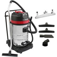 Maxblast 80 Liter 3000W Gewerbesauger mit Bodendüsenbefestigung - Silber von MONSTER SHOP