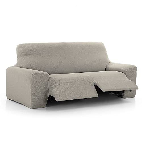 MAXIFUNDAS Sofabezug Relax 3 Sitzer 2 Füße Vega Hellgrau von MAXIFUNDAS FUNDAS DE SOFA & CHAISE LONGUE