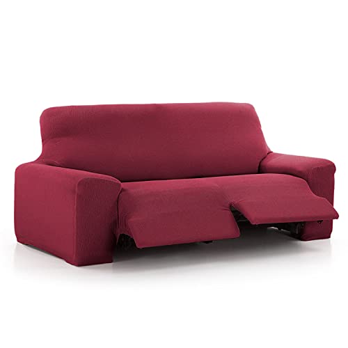 MAXIFUNDAS Sofabezug, Relax, 3-Sitzer, 2 Fuß, Rot von MAXIFUNDAS FUNDAS DE SOFA & CHAISE LONGUE