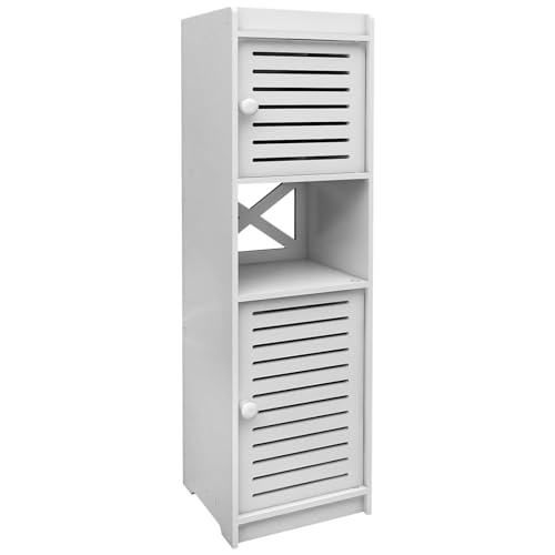 MAYMA Badezimmer-WC-Möbel, Badschrank, Badregal Toilettenschrank Weiß, Badezimmer Toilette Möbel Schrank Badschrank Schmal Schrank Tissue Storage Rack,20 * 20 * 80cm (22 * 20 * 75cm) von MAYMA