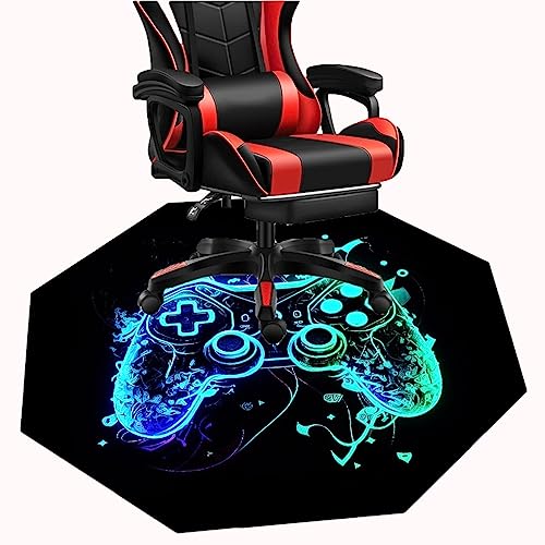 MAxba Bodenschutzmatte Bürostuhl Achteckig Gaming Stuhl Teppich bürostuhlunterlage Unterlage Schreibstuhlunterlage for Büro & Zuhause (Color : 1, Size : 120cm) von MAxba