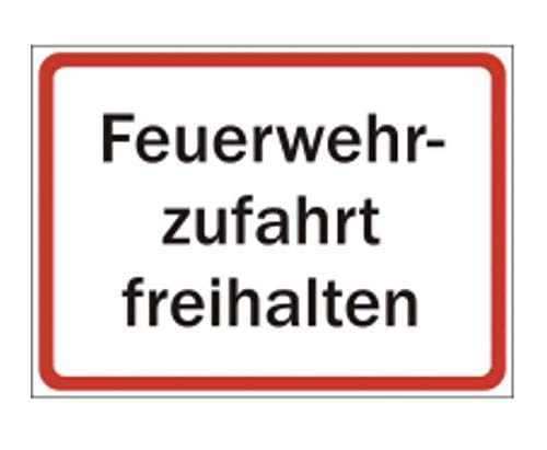Schild"Feuerwehrzufahrt freihalten" 330x250mm Kunststoffplatte von MBS-FIRE® - Brandschutzfachhandel von MBS-FIRE - Brandschutzfachhandel