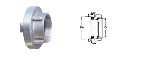 Storz Festkupplung Innengewinde IG 3/4"-4" A B C D Feuerwehr DIN 14307 ALU PN16 von MBS-FIRE®, Größe: D 3/4" IG von MBS-FIRE - Brandschutzfachhandel