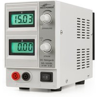 Labornetzgerät McPower NG-1620BL regelbar 0-15 V, 2 A, 2x beleuchtete LCDs, 30 W von MC POWER