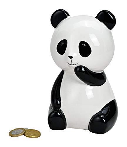 MC Trend Spardose Panda Bär aus Keramik Sparschwein-Büchse Geld-Geschenk Deko ca.10x15x10 cm von MC Trend