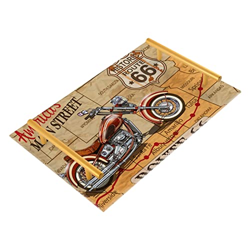 Vintage Motorrad Badezimmer Kosmetik Tablett für Arbeitsplatte dekorative Tabletts mit Griffen Acryl Kosmetik Halter Organizer für Waschtisch Kommode Badezimmer Home Decor von MCHIVER