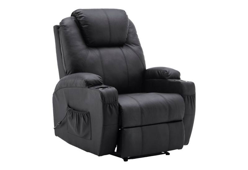 MCombo Relaxsessel MCombo Elektrisch Relaxsessel Massagesessel Fernsehsessel 7061, mit Liegefunktion, mit Vibration Heizung, Kunstleder, 92 x 92 x 109 cm von MCombo