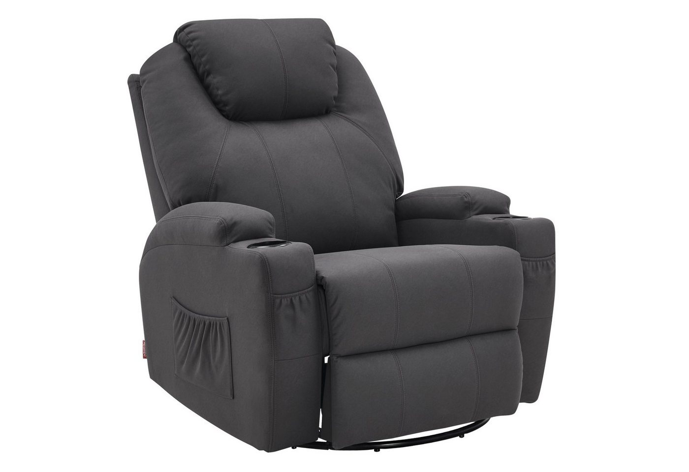 MCombo Relaxsessel MCombo manuell Massagesessel TV-Sessel Relaxsessel 7020, manuell, mit Heizung, 360° drehbar und schwenkbar, 100 × 92 × 109 cm von MCombo