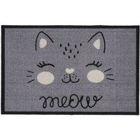 Md-entree - md Entree Impression Eingangsmatte - Teppichmatte - Küchenteppich: 40x60 cm, meow grey von MD-ENTREE