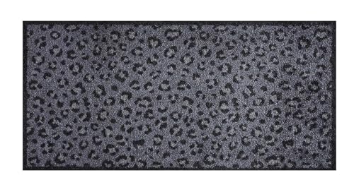 MD-Entree Eingangsmatte Teppichmatte Küchenmatte Küchenteppich Läufer Teppich Fußmatte Küchenvorleger Matte Wohnraummatte, Größe:40x80 cm, Motiv:Safari Anthra von MD-Entree