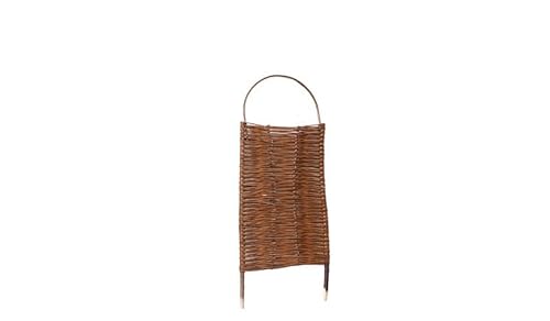 Steck Paravent Weide | Steckparavent 56x116cm (BxH mit Bogenverlauf) | Mobiler Garten Sichtschutz zum Stecken | Outdoor Weidenparavent Wetterfest | Weiden Gartenparavent aus Holz | freistehend von MEIN GARTEN VERSAND