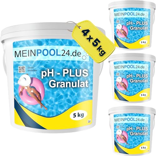 20 kg (4x5kg) pH-Heber Granulat für den Pool pH-Plus Granulat von Meinpool24.de