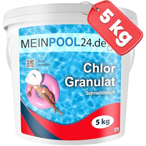 5 kg Chlorgranulat für den Swimmingpool Marke Meinpool24.de von Meinpool24.de