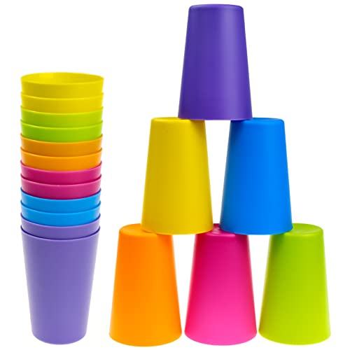 MEIYAXINWIN 12 Stück 160ML Trinkbecher Bunte Plastikbecher Stabile Mehrweg Party-Becher Wiederverwendbare Trinkbecher für Camping, Strand Picknick, Party von MEIYAXINWIN