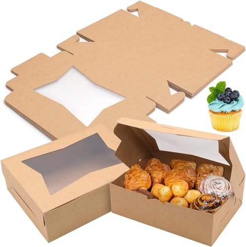 MEIYAXINWIN 10-teilige Pappkuchen-Kasten, Pappkuchen-Kasten, Kekskuchen-Kasten, Kuchen Transport Kuchen Verpackung, Hochzeitstorte Pappkuchen-Kasten von MEIYAXINWIN